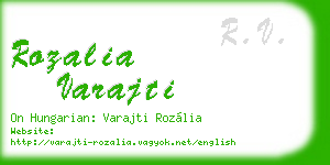 rozalia varajti business card
